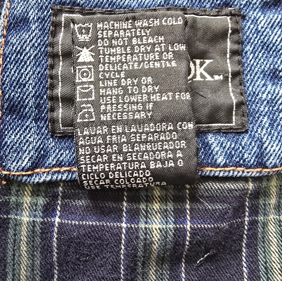 VINTAGE 90s Outbrook CHORE/BARNCOAT Blue Denim Corduroy Utility Jacket L - Picture 7 of 14